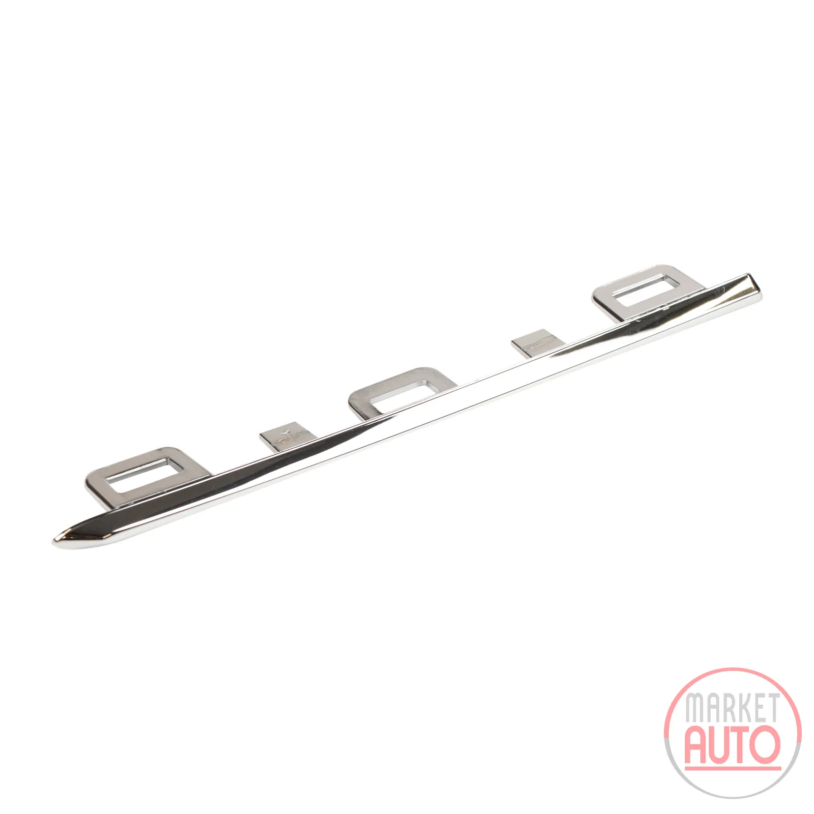 Cover strip for the front bumper top left