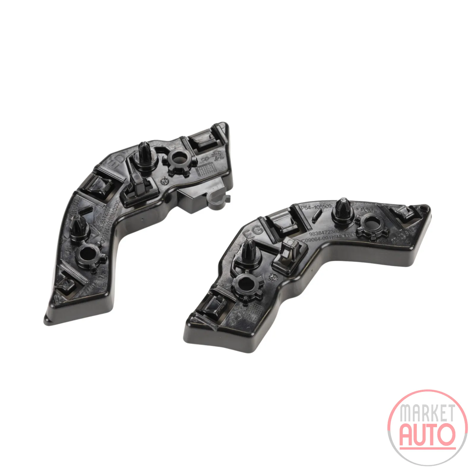 Front bumper bracket set