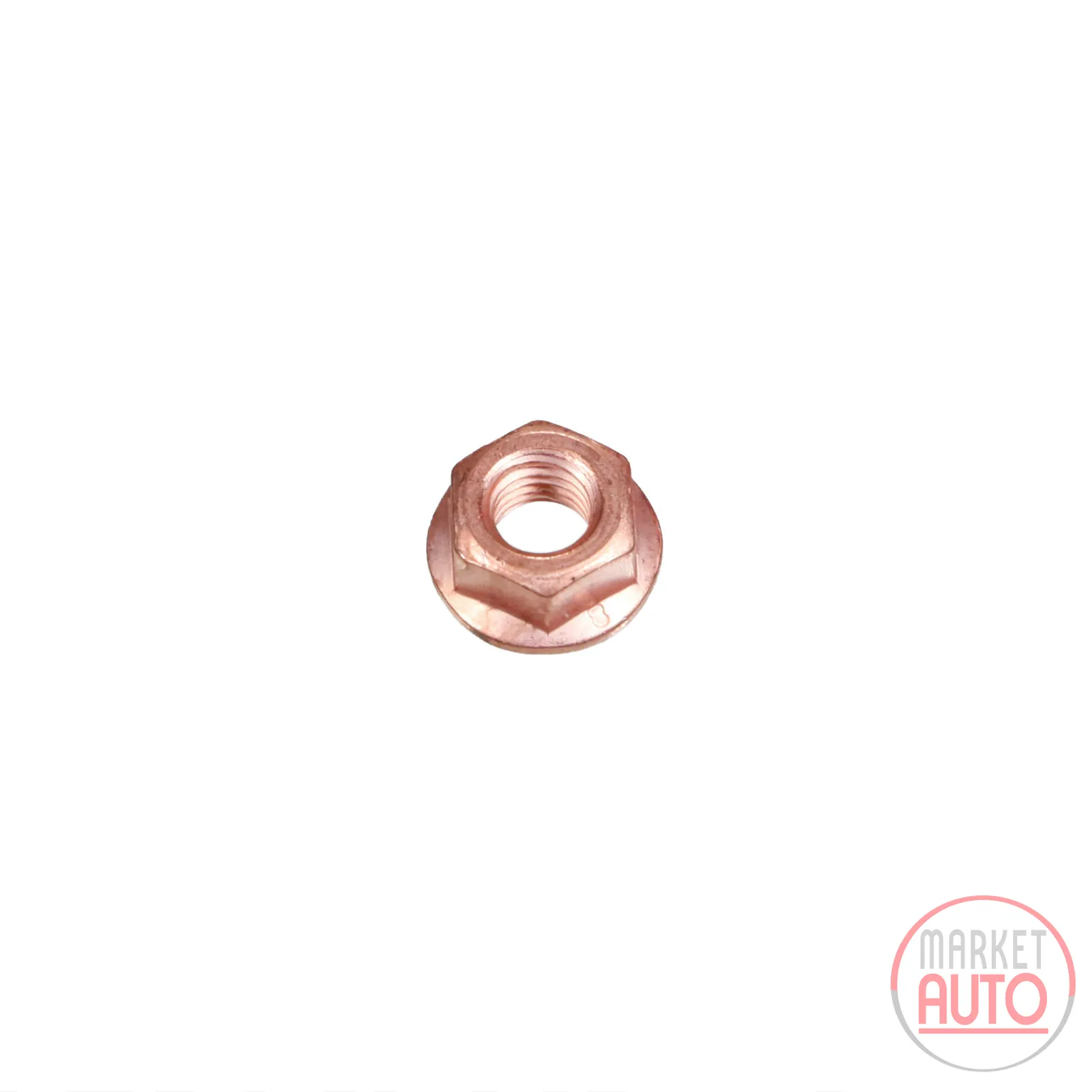 Copper nut with collar DIN 6927 M 8 x 1.25
