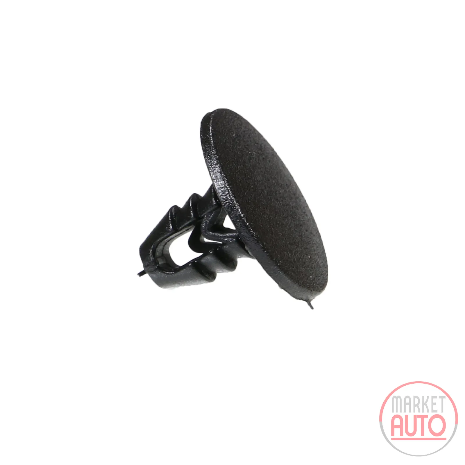 Black button for door, hood, trim