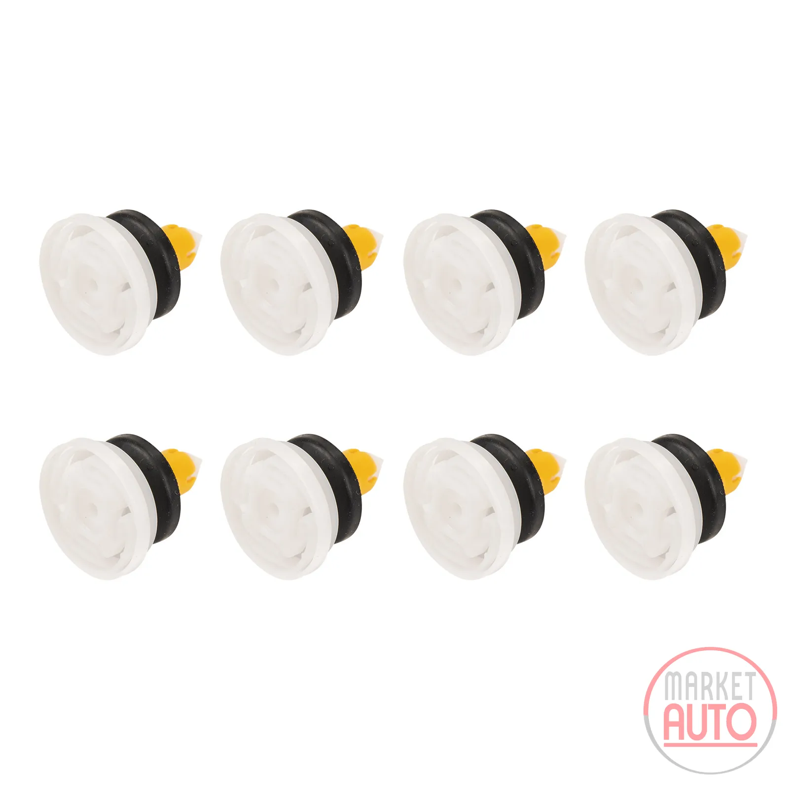 Clamping pieces for the outer panel, set of 8