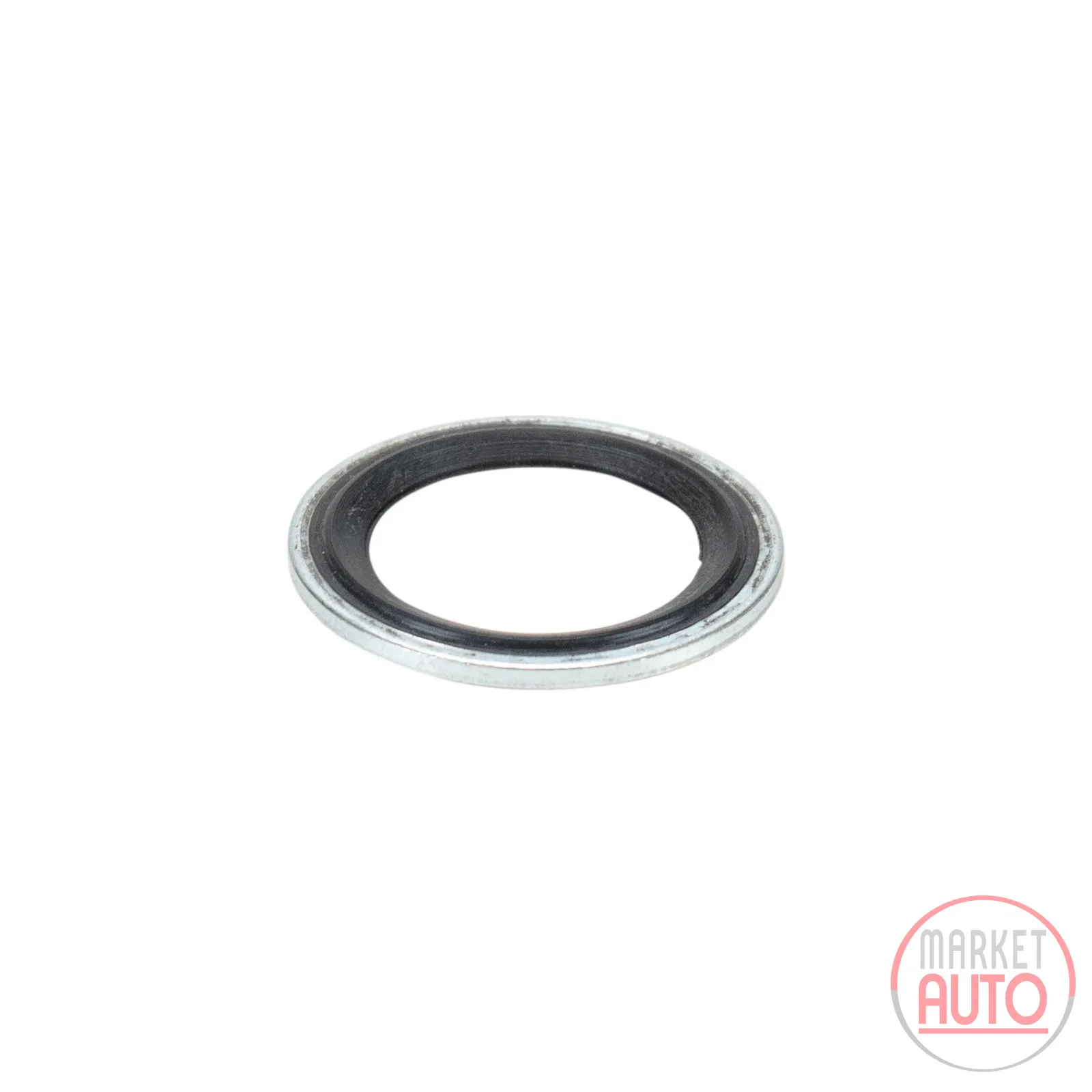 Metal sealing ring with rubber lip 3/4", x 1", x 2