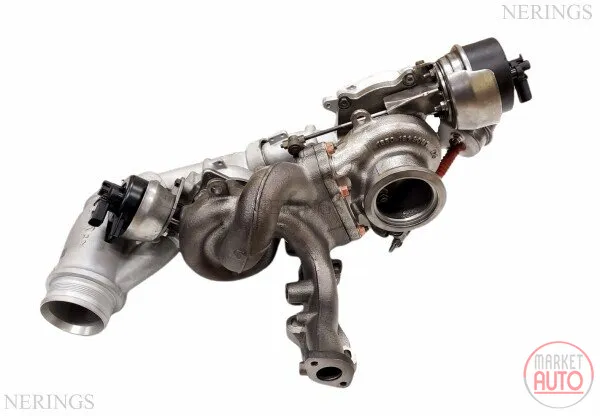 Wiederaufbereiteter Twinturbo-Turbolader (Langer Krümmer (KKK)