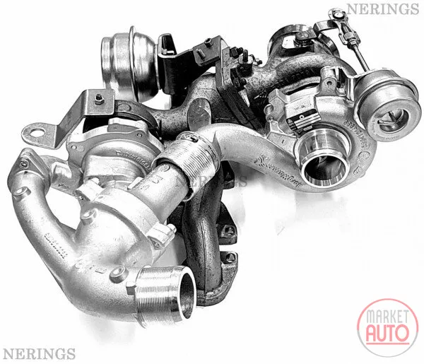 Biturbo-Turbolader restauriert (KKK)-NĒRINGS