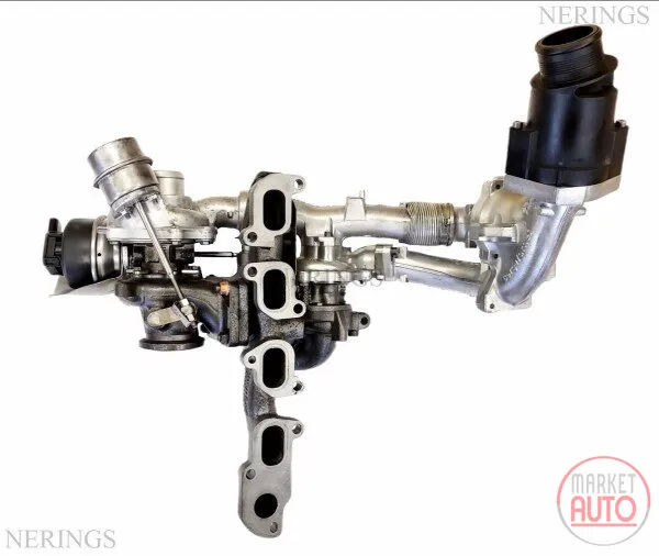 Biturbo-Turbolader restauriert Biturbo (Mit gemeinsamem Anschluss -2 (KKK)-NĒRINGS