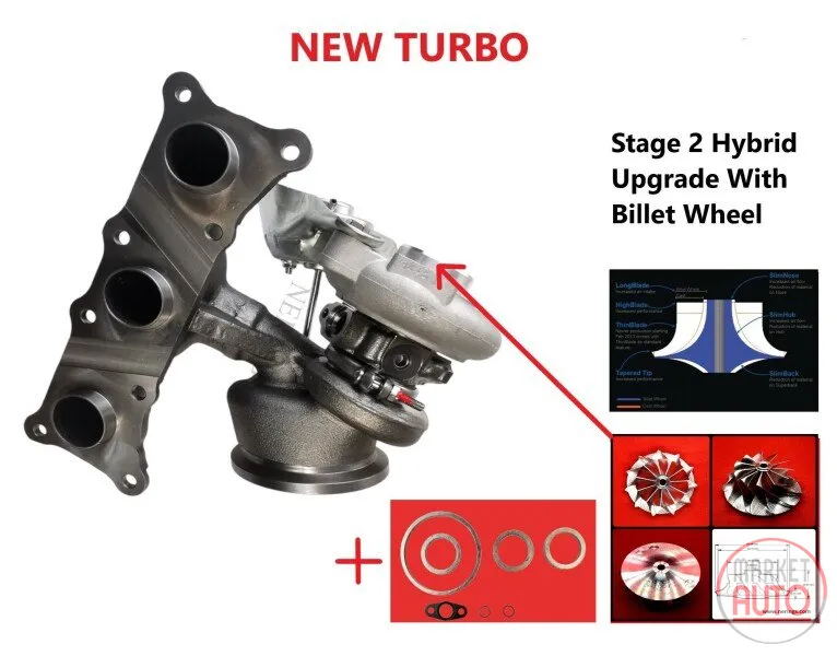 Turbolader neu für 4-6 Zylinder LHD (Stage-2 Hybrid)-Nērings