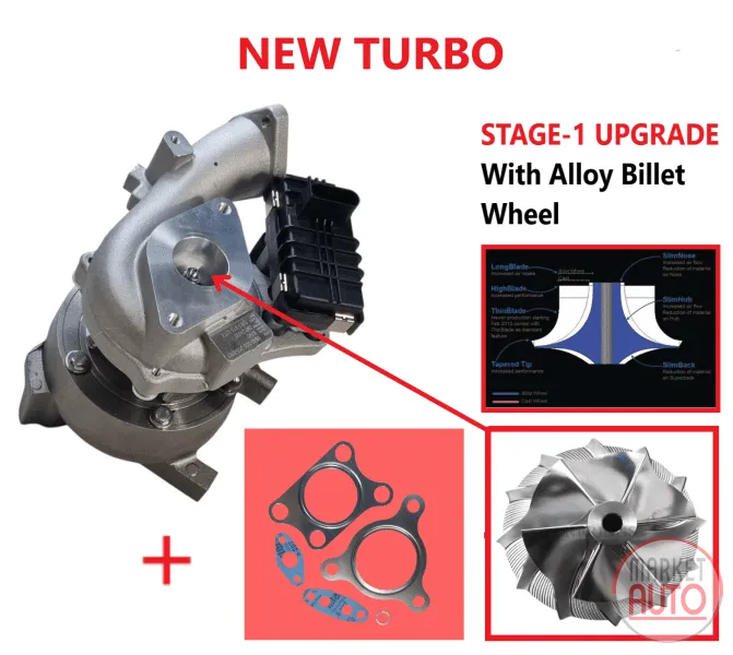 Turbolader neu Upgrade Stage-1 (KKK)-CNJ