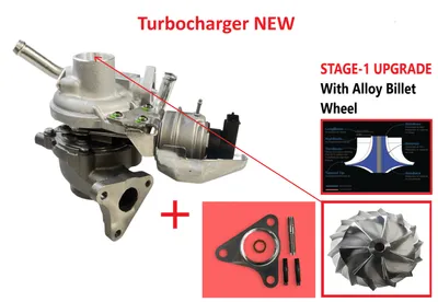 Neuer Turbolader mit Billet-Flügeln Stage-1 (Garrett)-PLS