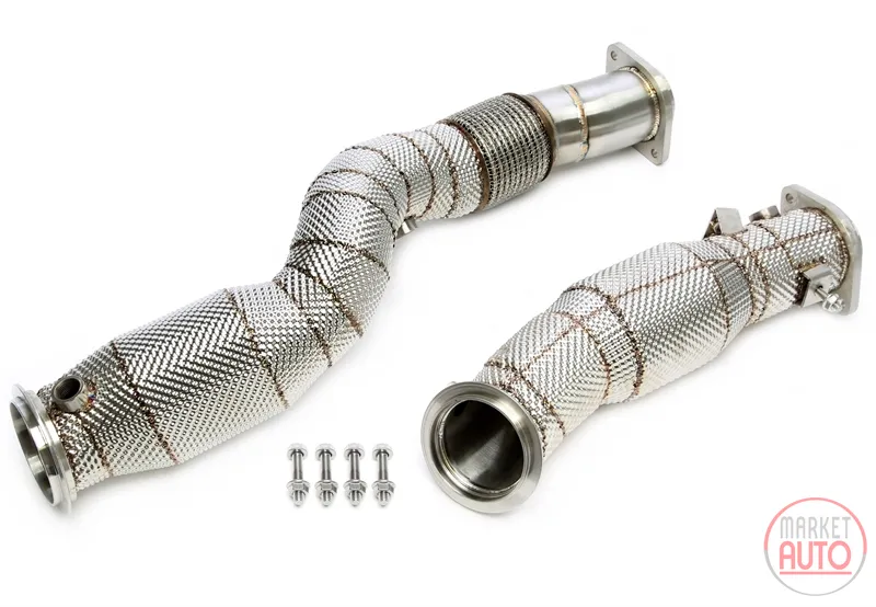 Downpipe mit Hitzeschild und Katalysator BMW
