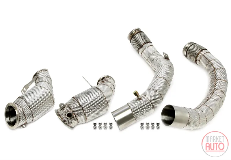 Downpipe mit Hitzeschild und Katalysator BMW