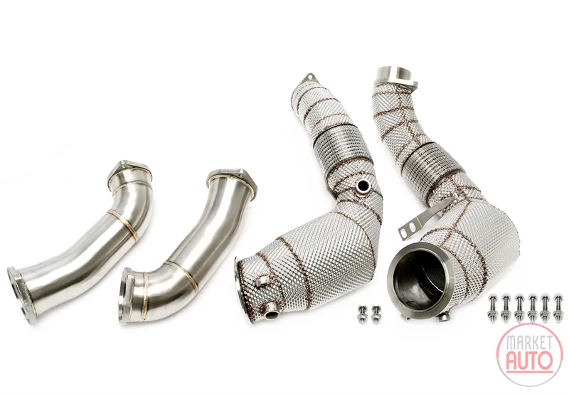 Downpipe mit Hitzeschild und Katalysator BMW