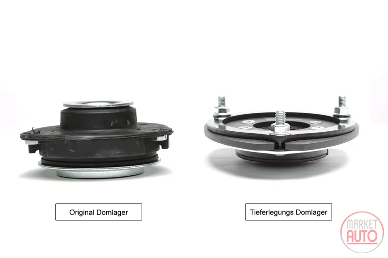 Tieferlegung - Strut Bracket Set Vorderachse mit Camber-Einstellung Audi · Seat · Skoda · VW