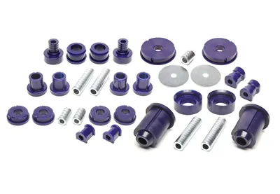 Kit de bushings de PU eje delantero / trasero 37 piezas BMW