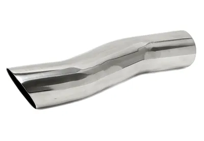 Tubo de acero inoxidable universal de 76mm en forma de S para soldar en cromo / brillo universell