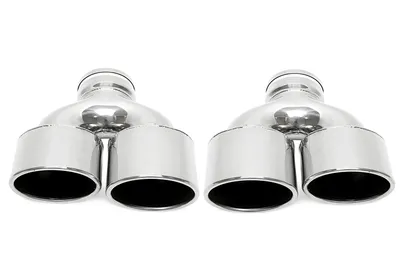 Universal doble tubo de escape de acero inoxidable universell