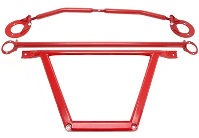 Kit de acero domo brace rojo BMW
